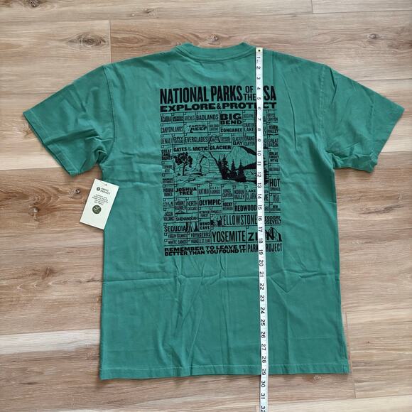 Parks Project National Parks Checklist Pocket Green Tee L - Picture 5 of 6